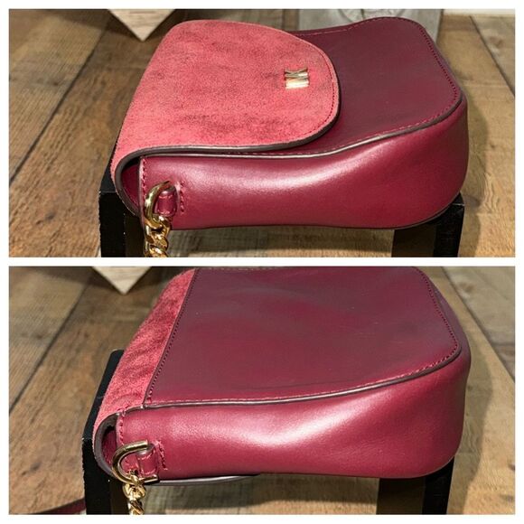 MICHAEL KORS
Leather and Suede Saddle Bag- Oxblood/Maroon - Picture 5 of 13